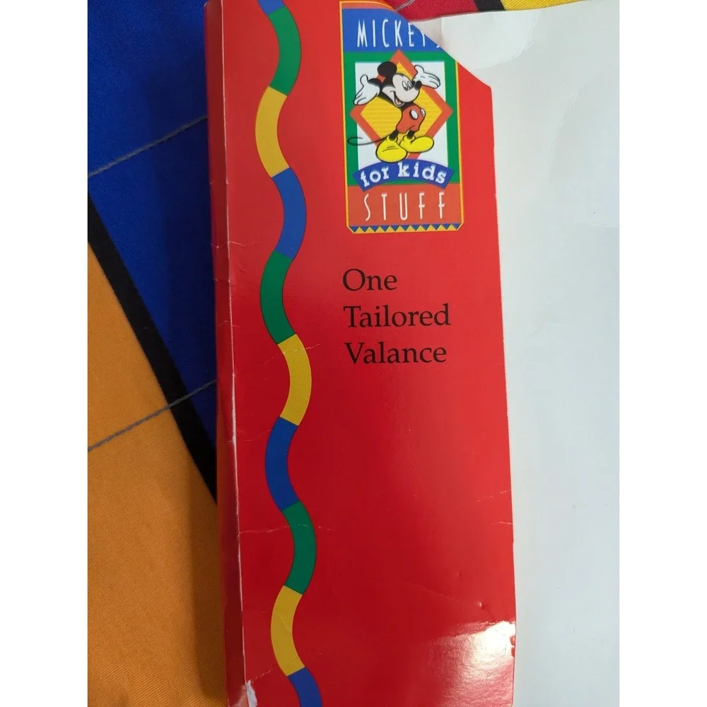 Disney Mickeys For kids Stuff Colorful stripped curtain Valance New in package